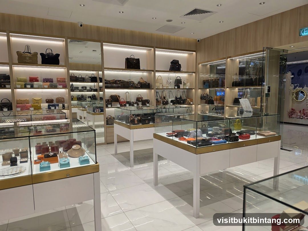 Luxury Handbag and Accessory Store Interior