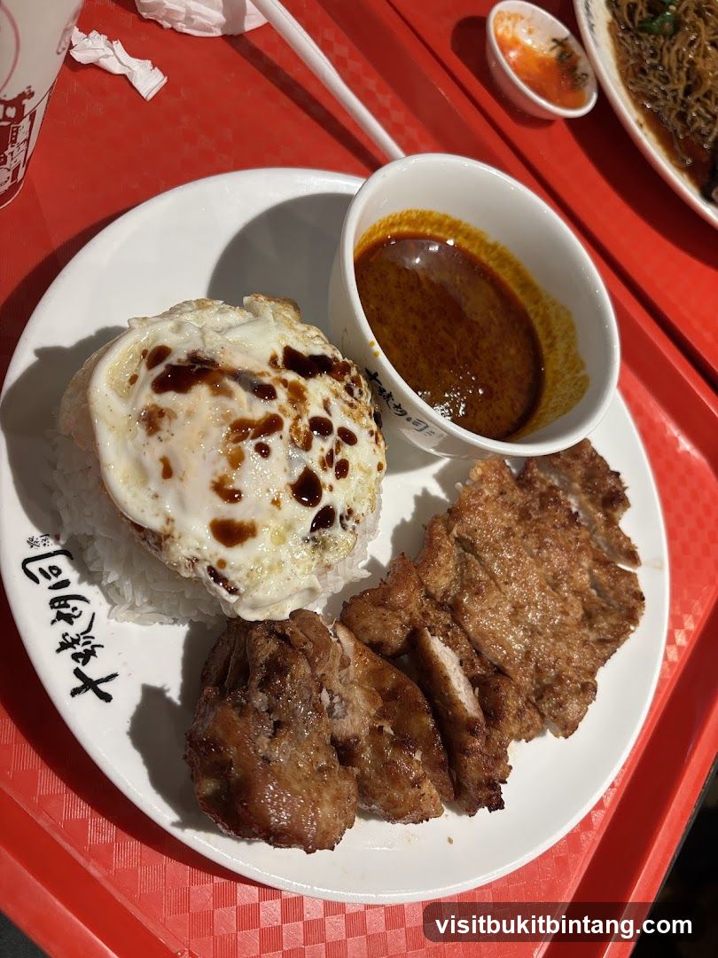 Pork Chop Rice with Fried Egg