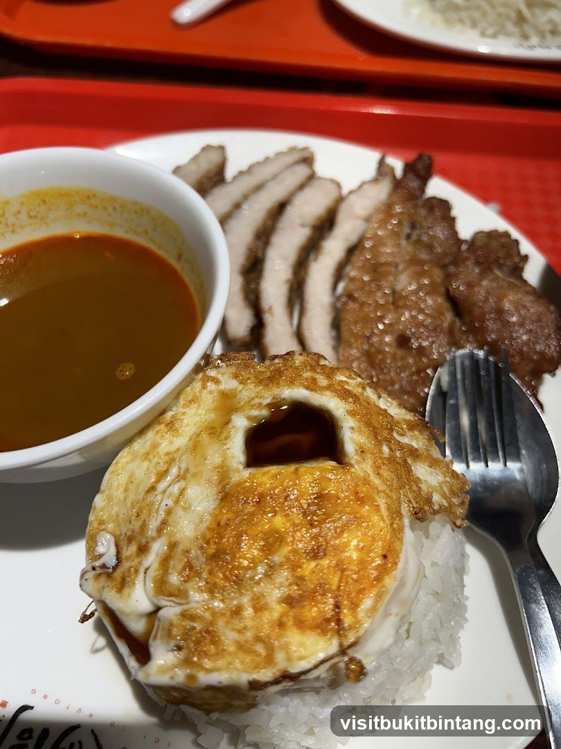 Pork Chop Rice with Fried Egg