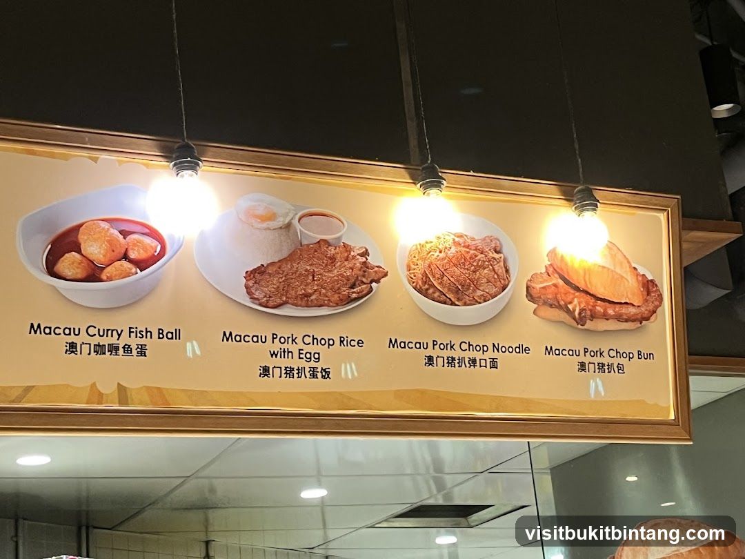 Macau Food Menu