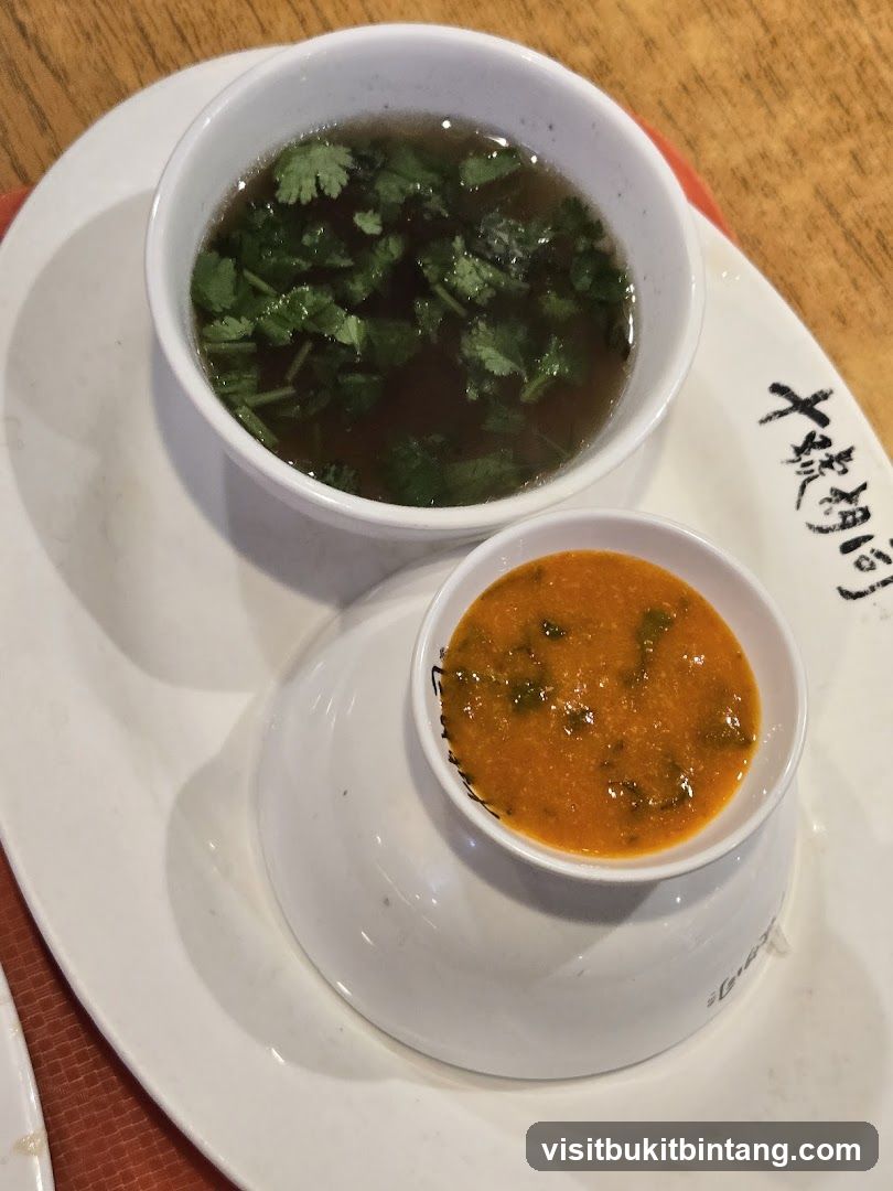 Dish with Soup and Sauce