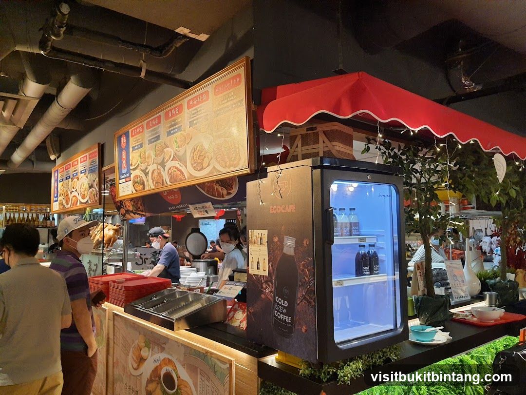 Food Stall Interior Scene