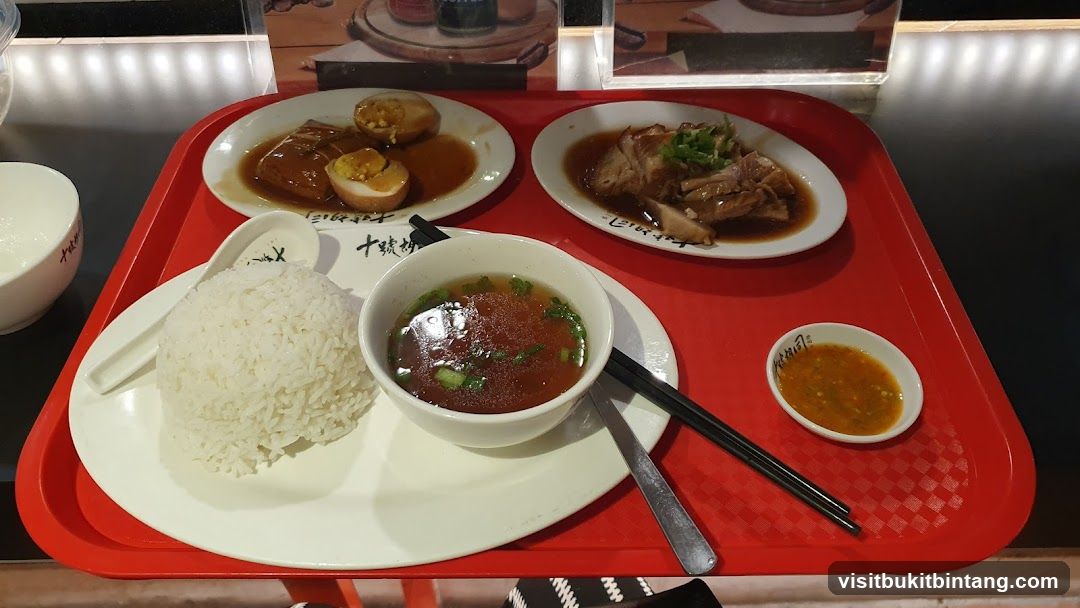 Food Tray with Chinese Dishes