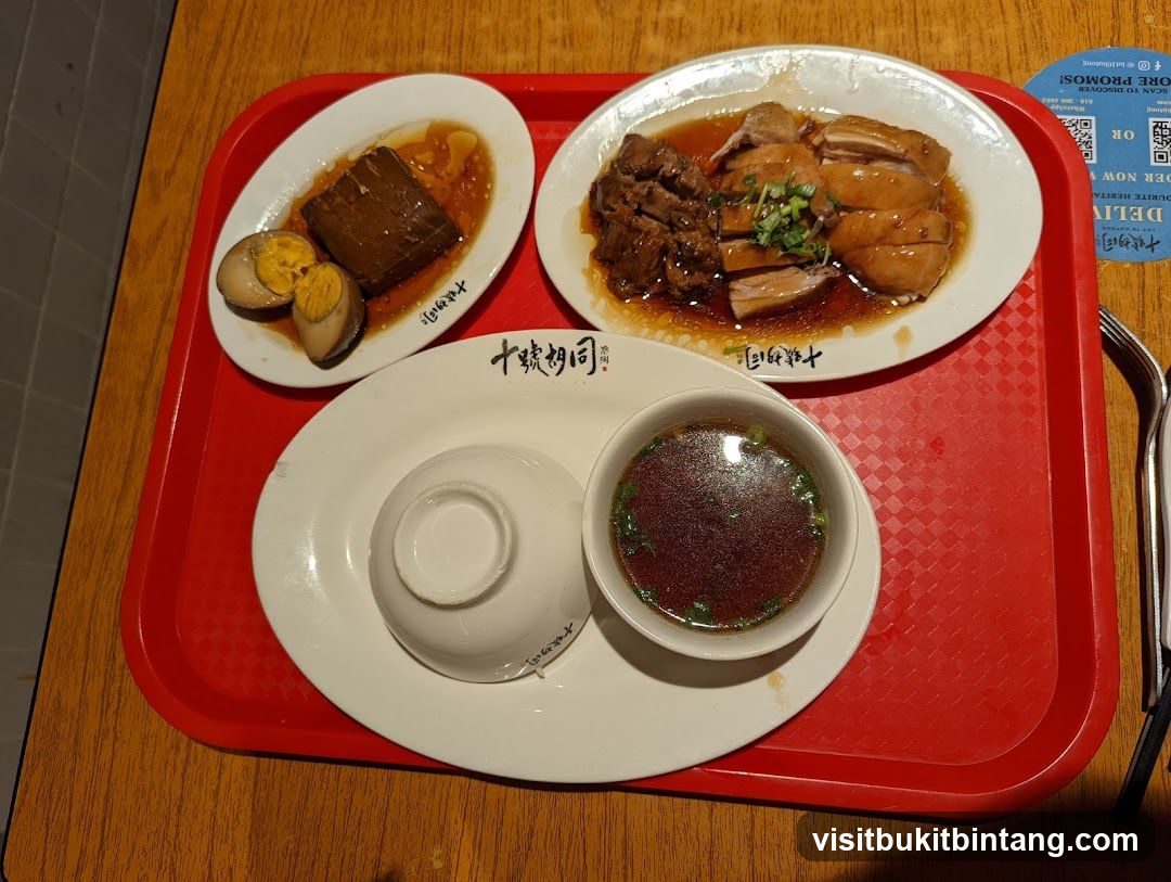 Food Tray with Chinese Cuisine