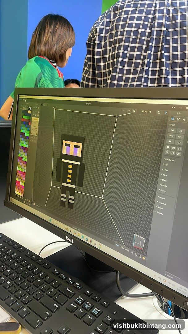 3D Character Modeling on Computer Screen