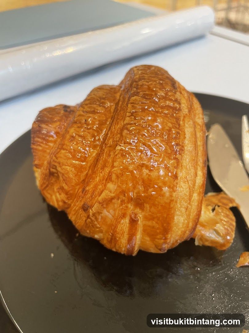 Croissant on a Plate