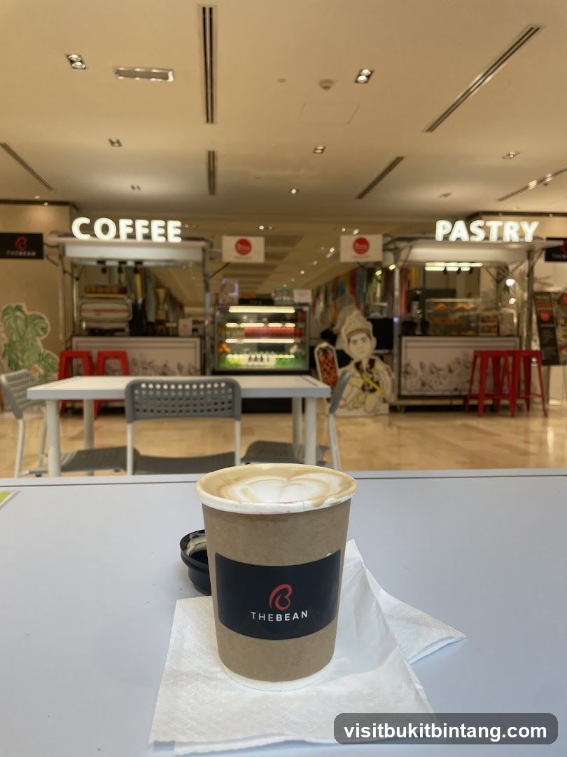 Coffee Shop Interior with Latte