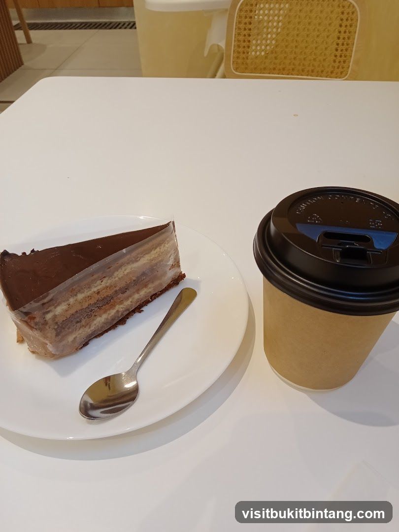 Cake and Coffee on Table