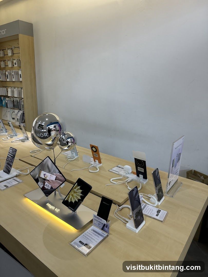 Mobile Phone Display Table