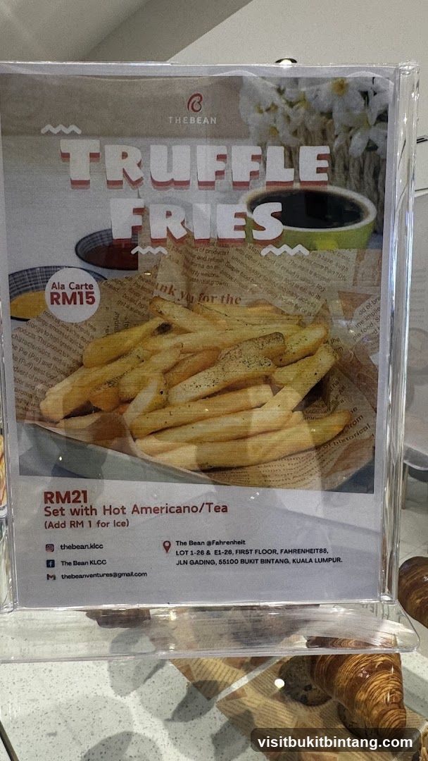 Truffle Fries Menu Board