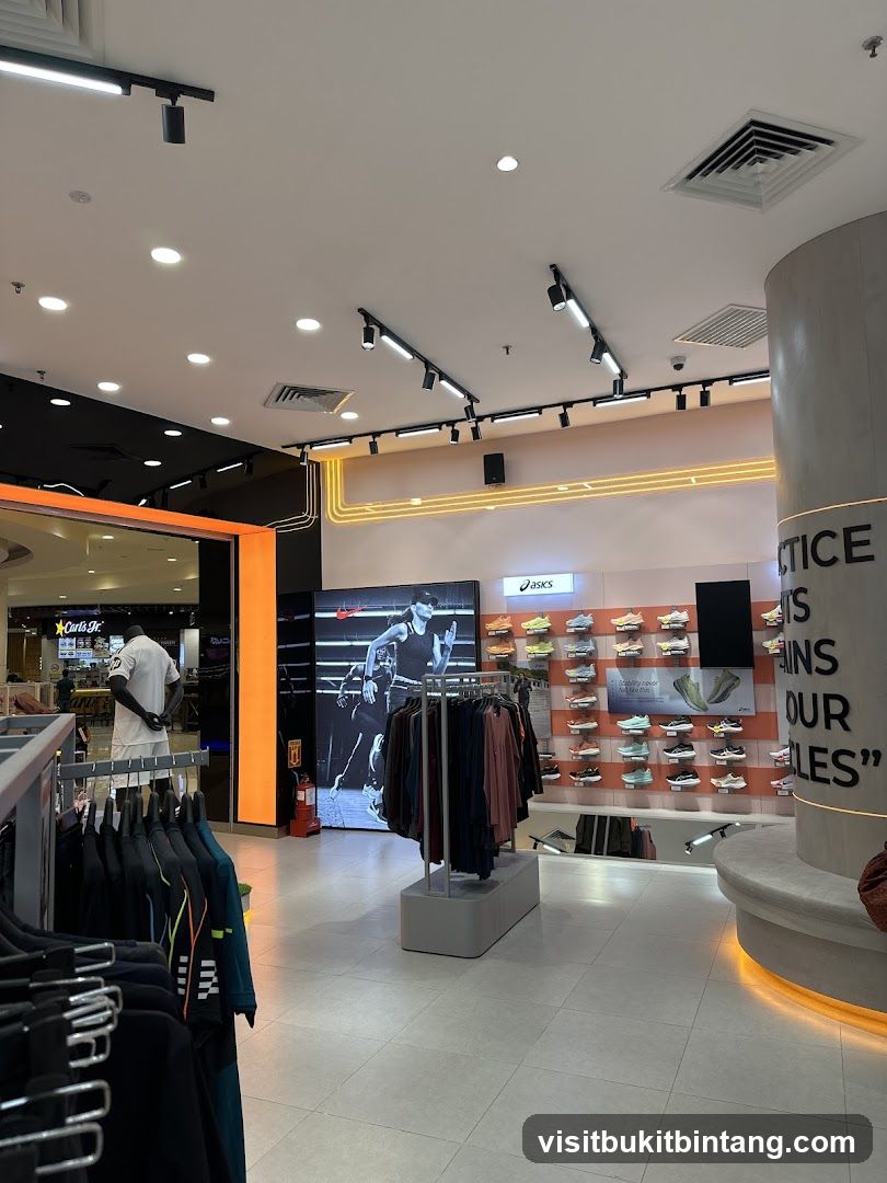 Athletic Apparel and Footwear Store Interior