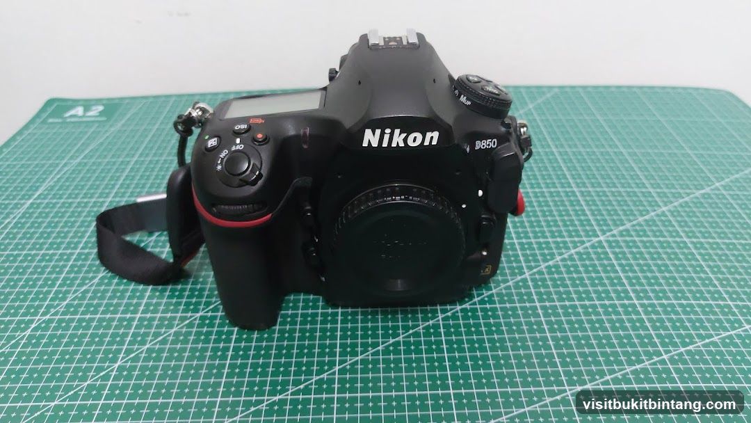 Nikon D850 Camera on Cutting Mat