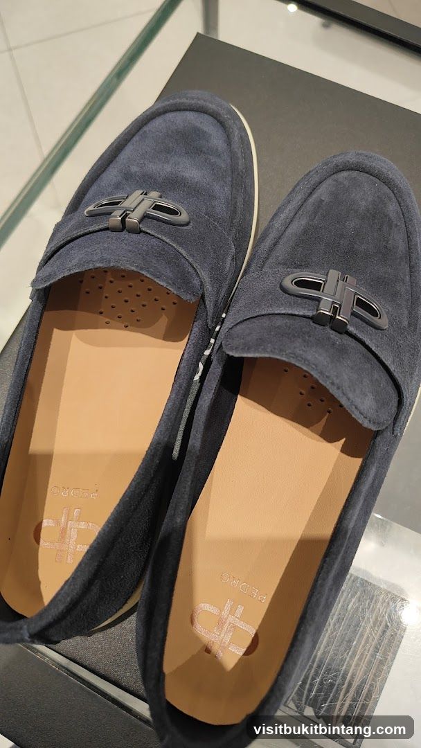Suede Loafers Display