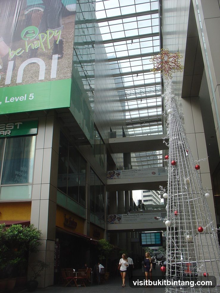 Shopping Arcade Exterior with Christmas Decorations