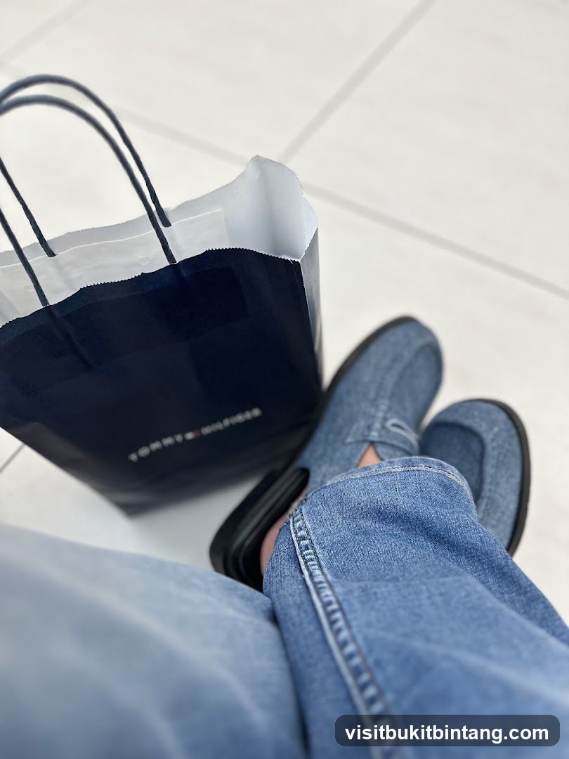 Shopping bag and shoes