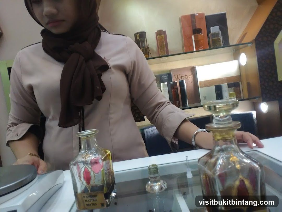 Perfume Bottles and Display