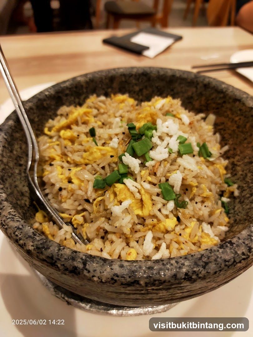 Fried Rice in Stone Bowl