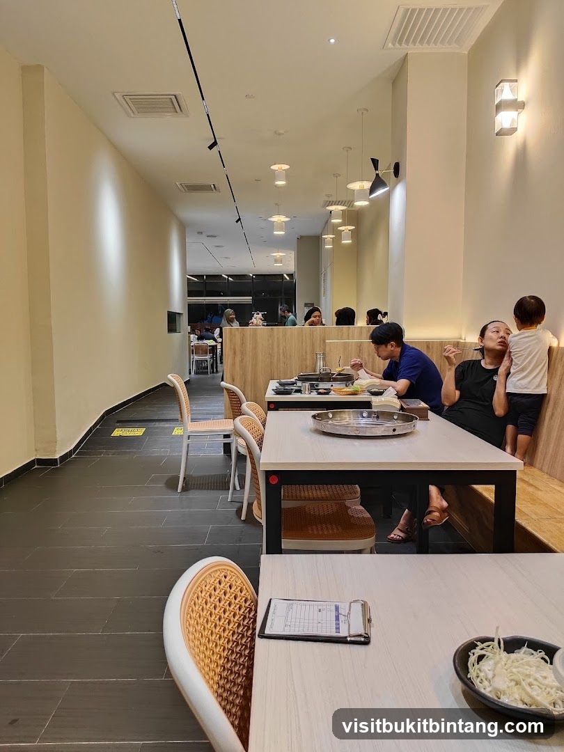 Restaurant Interior with Diners