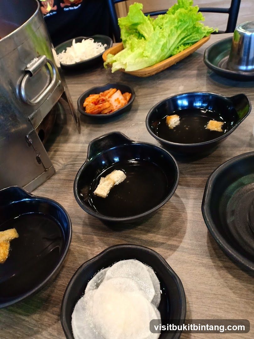 Table Setting with Korean Side Dishes
