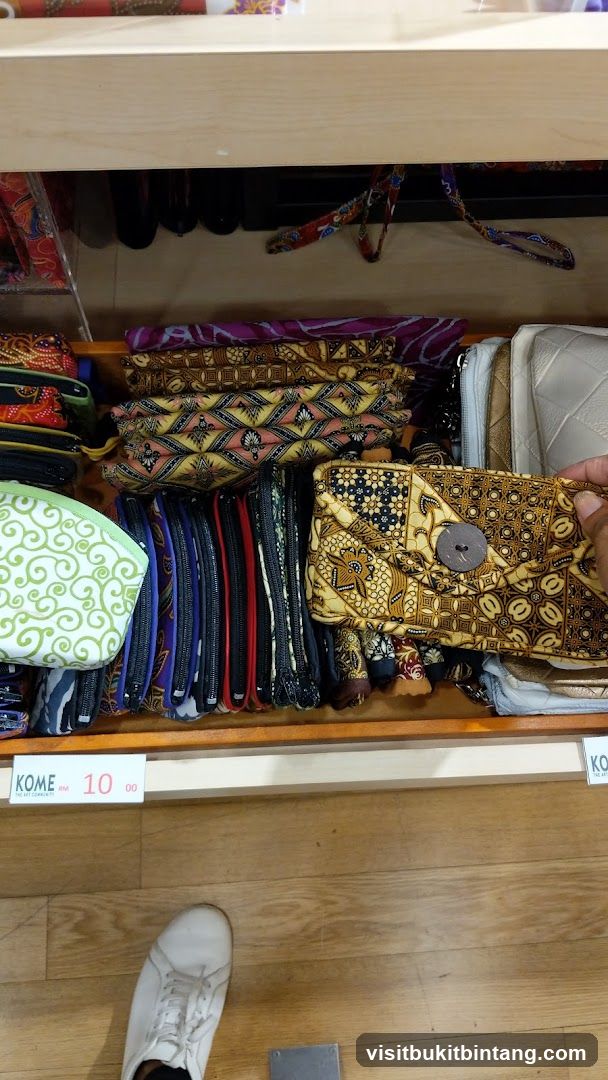Batik Pouches Display