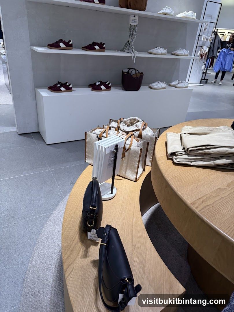 Store Display with Shoes and Bags