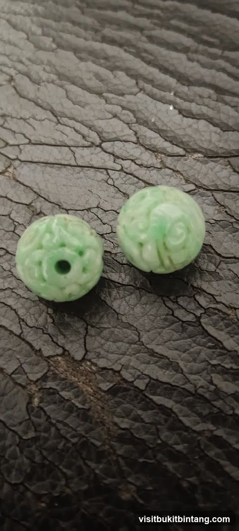 Carved Jade Beads