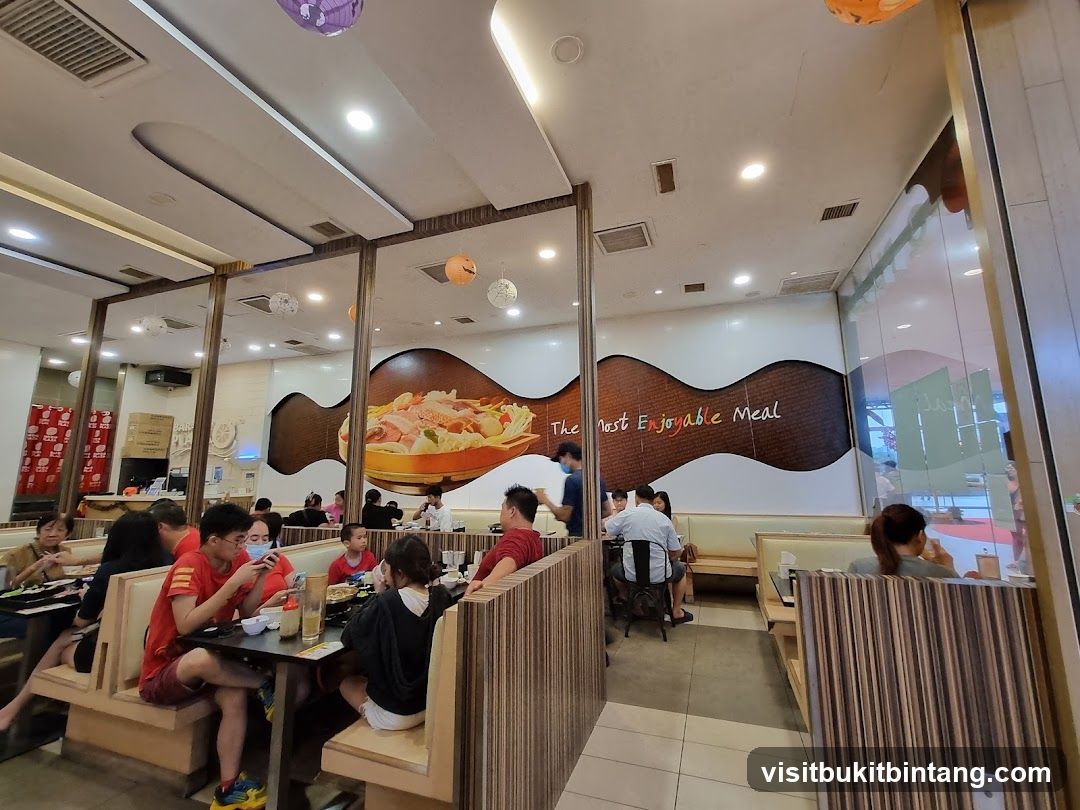 Restaurant Interior with Diners