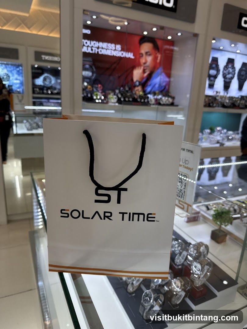 Shopping Bag with Watch Store Branding