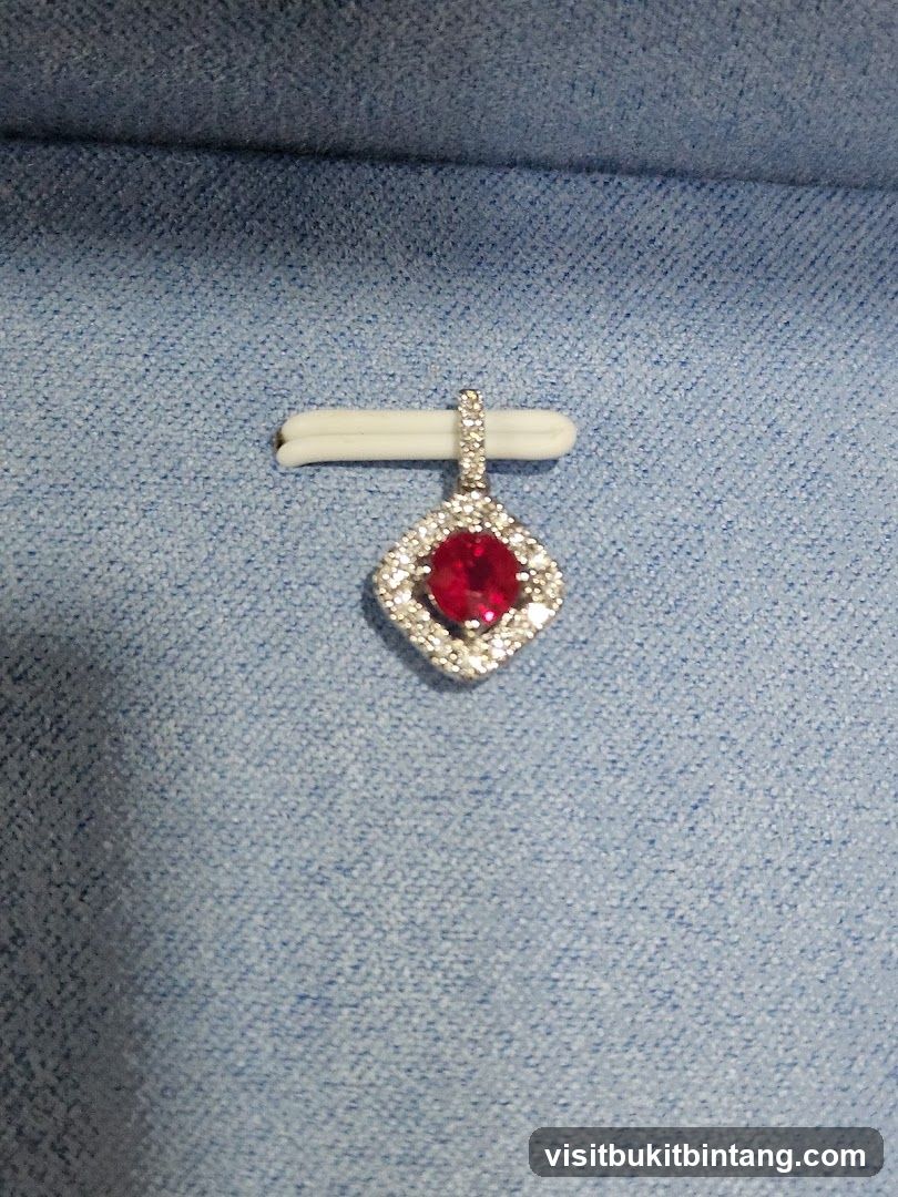 Diamond and Ruby Pendant