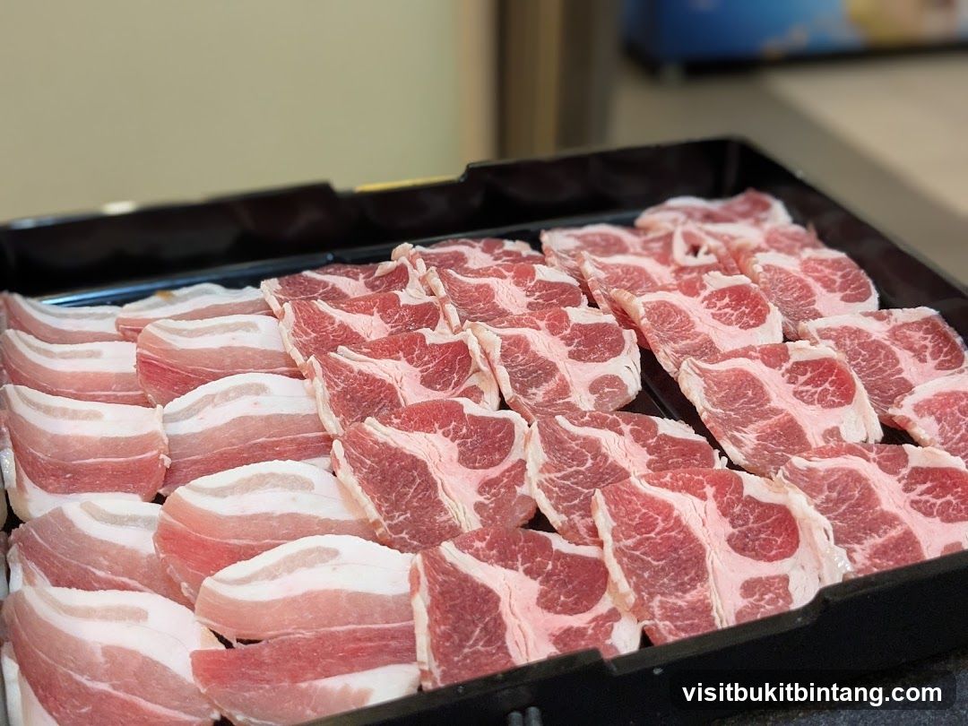 Thinly Sliced Pork Belly and Pork Shoulder