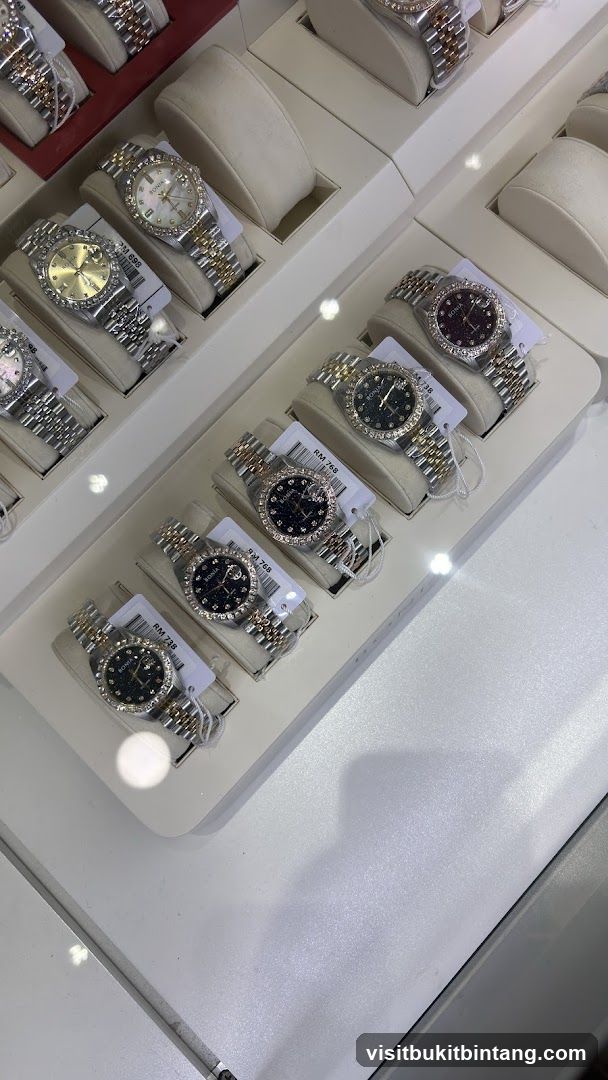Display of watches
