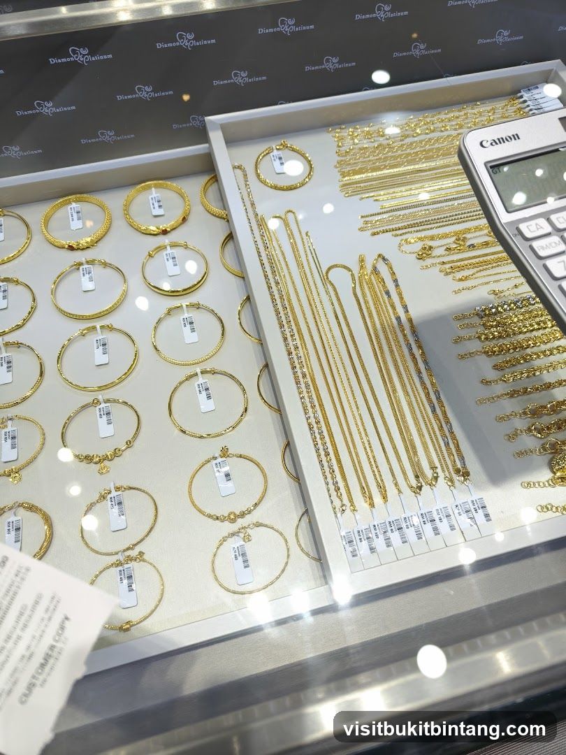 Gold Jewelry Display