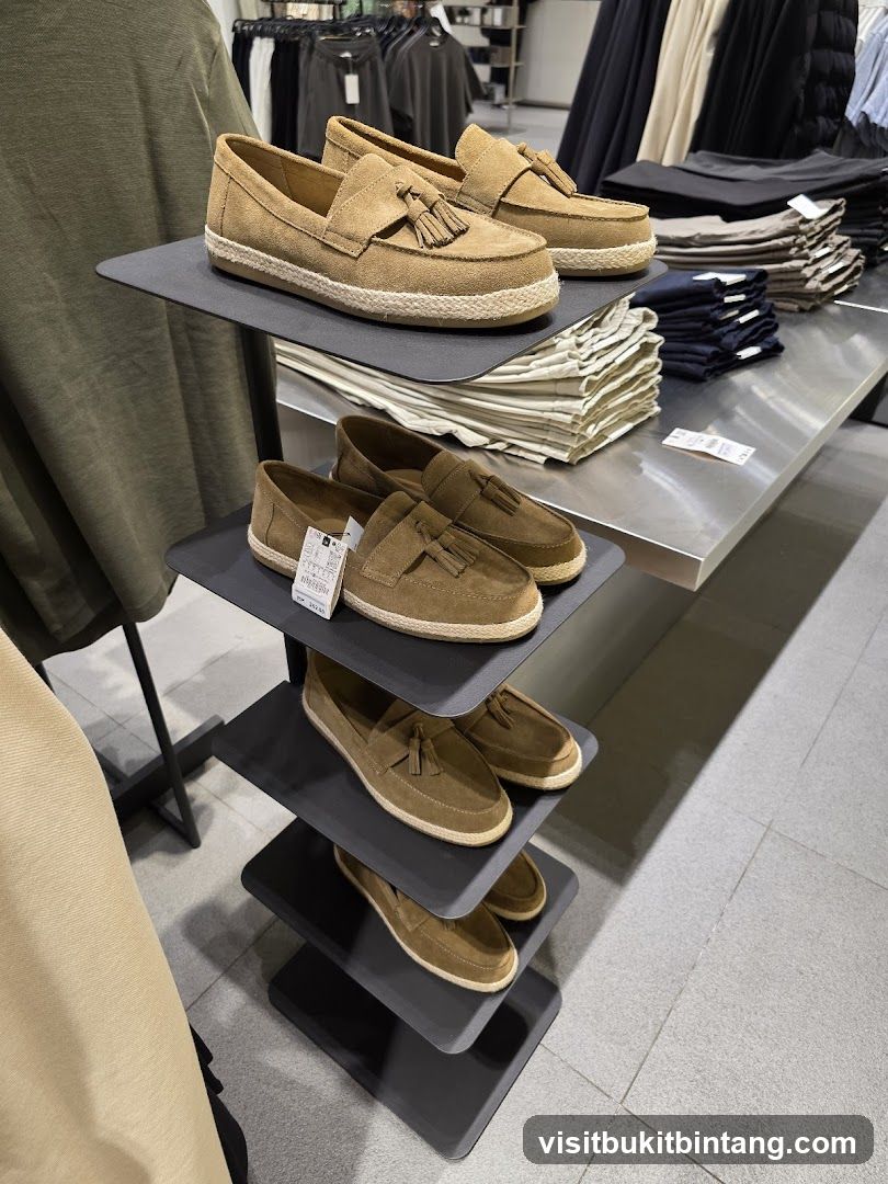 Suede Loafers Display