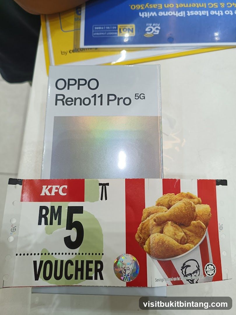 KFC Voucher and OPPO Phone Box