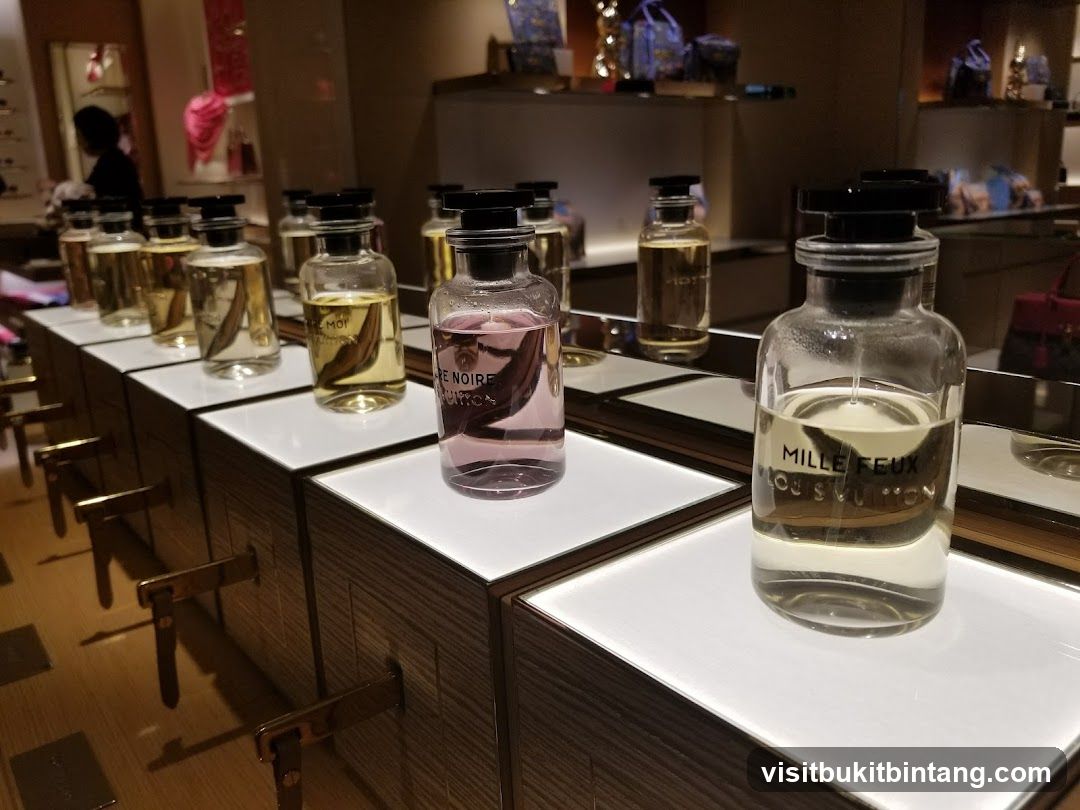 Perfume Bottles on Display