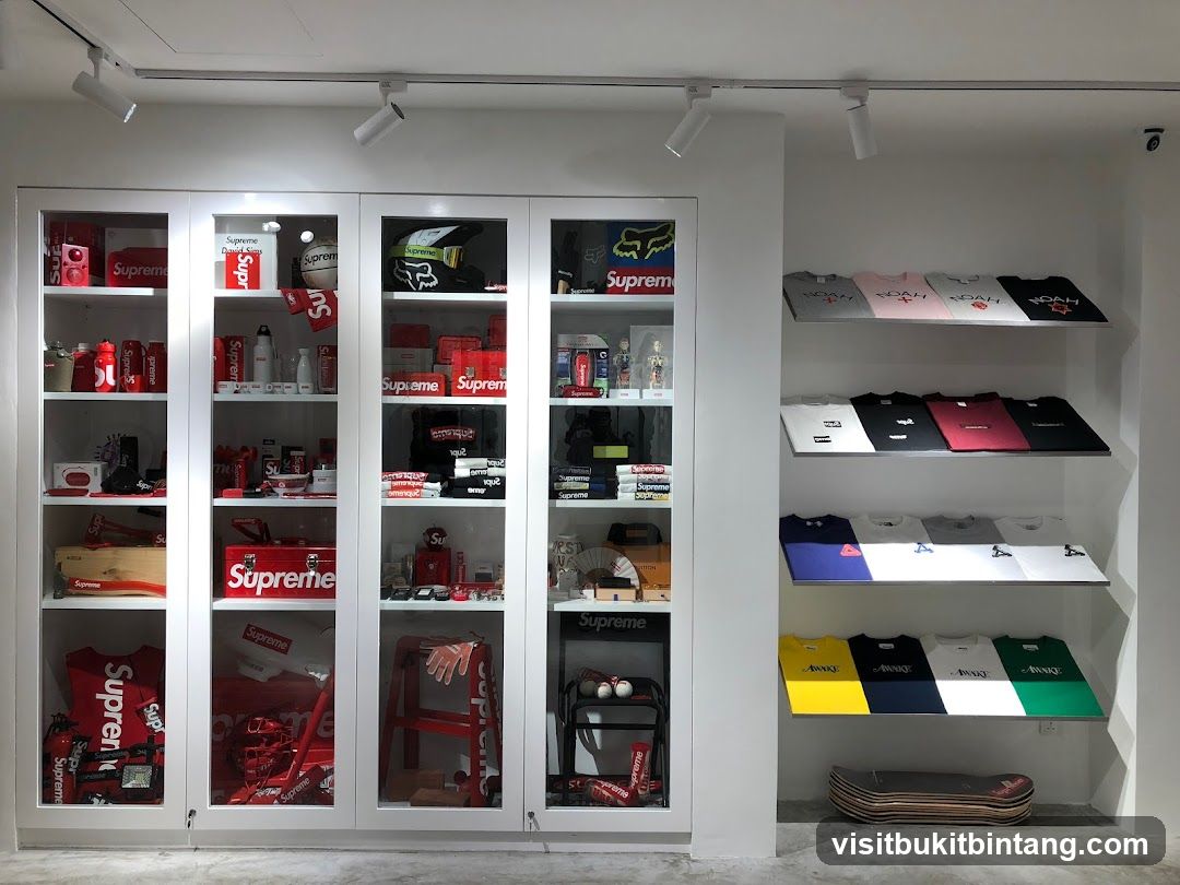 Store Display with Apparel and Accessories