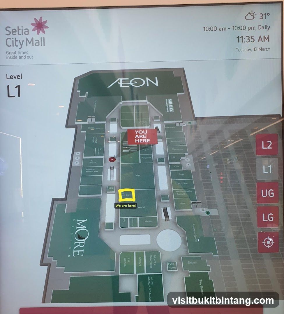 Setia City Mall Directory