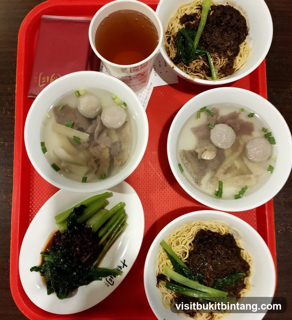 Noodle Soup and Side Dishes