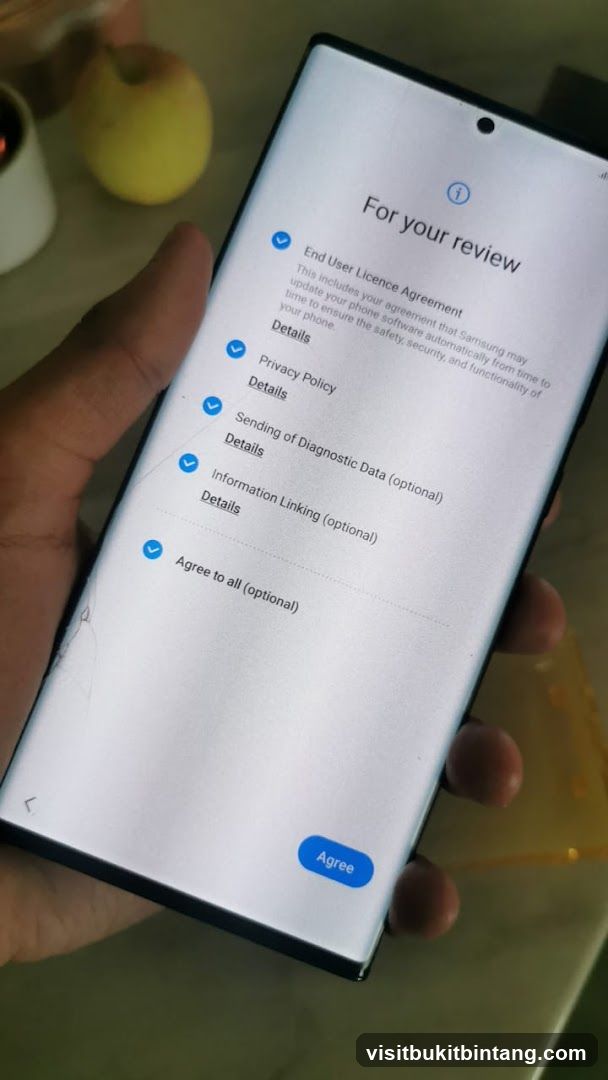 Phone Setup Screen