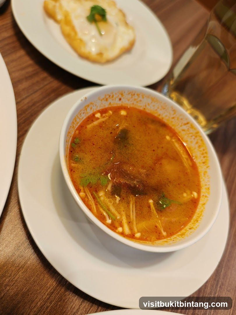 Tom Yum Soup and Fried Egg