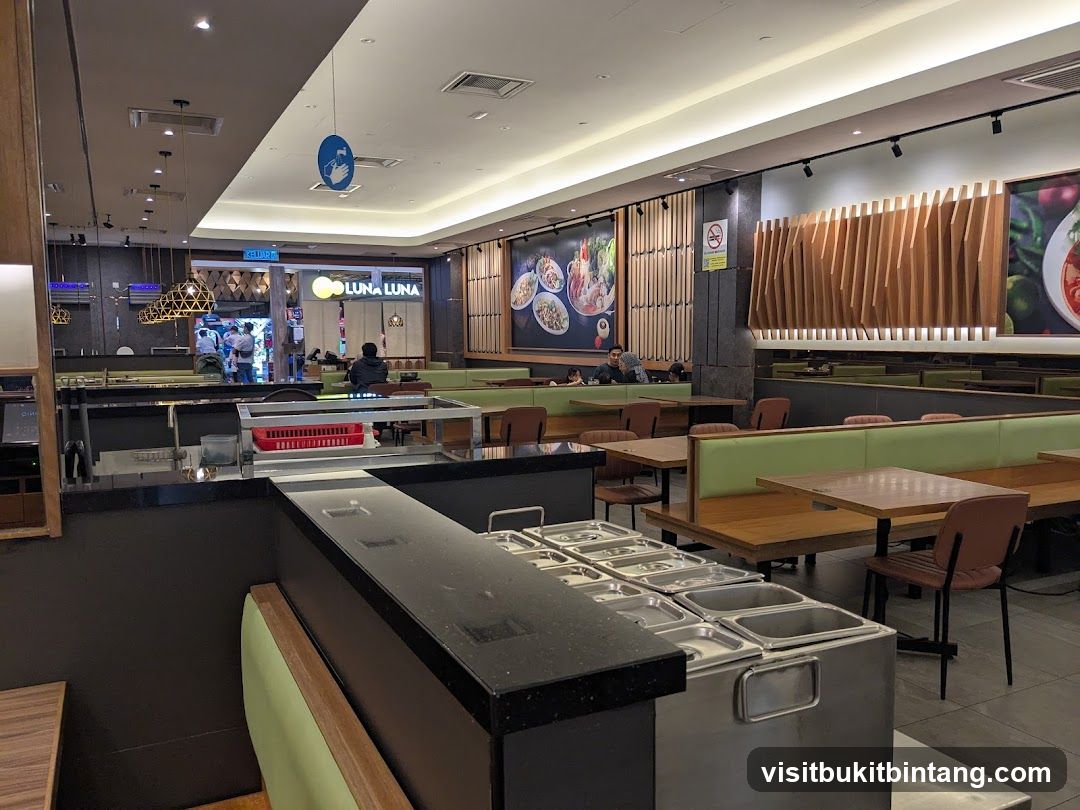 Restaurant Interior with Serving Station