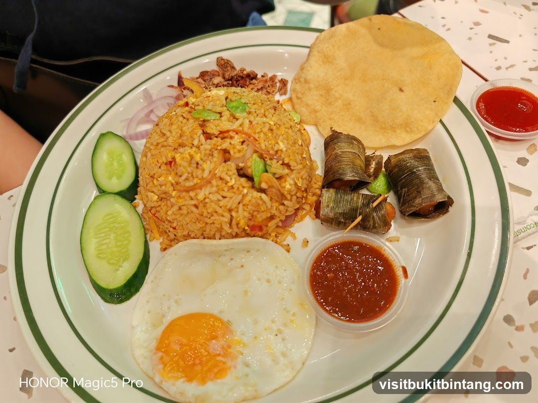 Nasi Lemak with Fried Egg