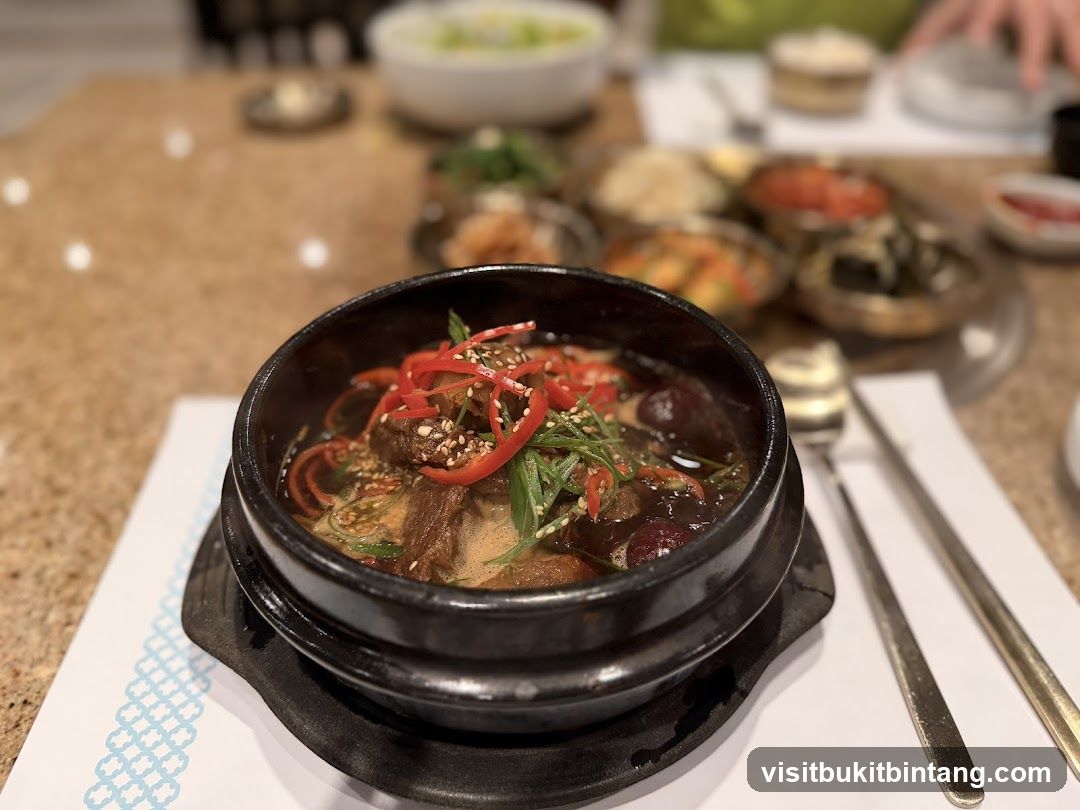 Korean Stew with Side Dishes