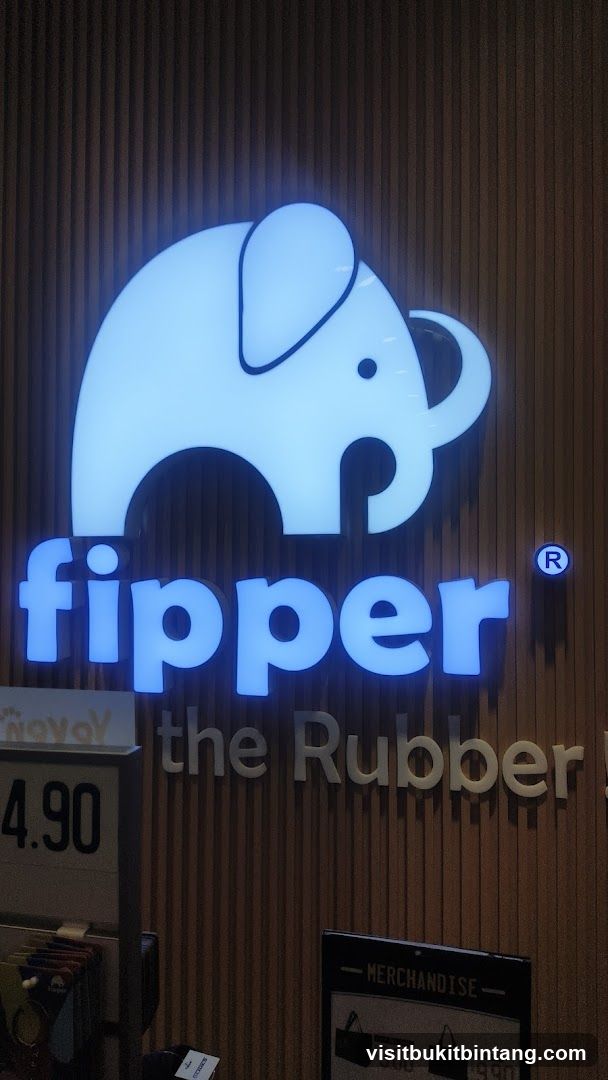 Fipper Logo and Merchandise Display