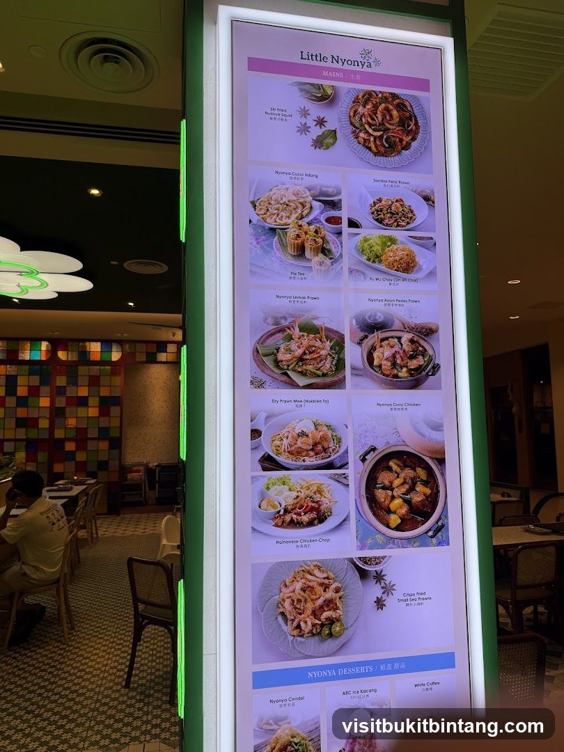 Little Nyonya Menu