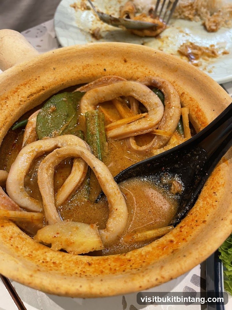 Squid Curry in Clay Pot