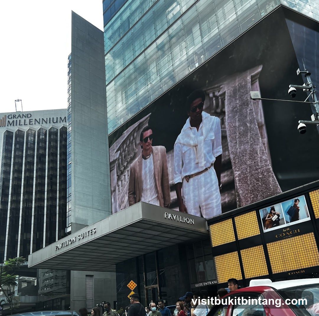 Pavilion Suites Entrance with Digital Billboard