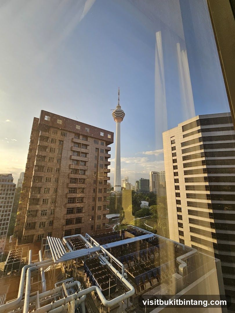 Cityscape with Tower and Buildings