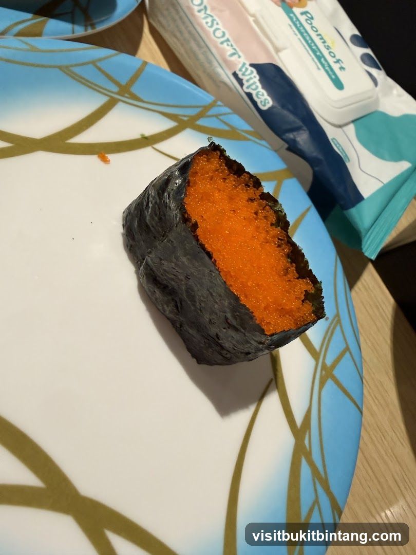 Sushi with Tobiko