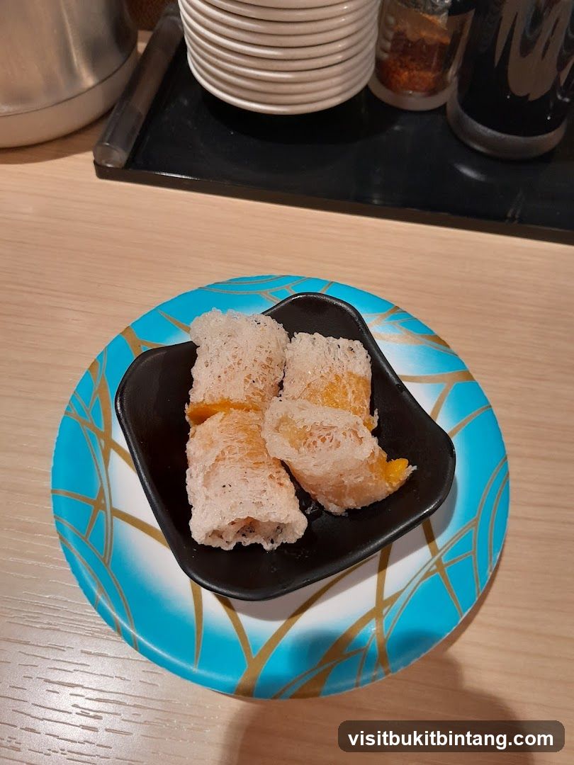 Fried Rolls on a Plate